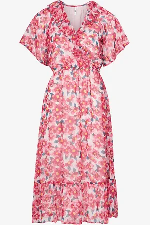 JDY Mekko Moon S/S Midi Wrap Dress Wvn