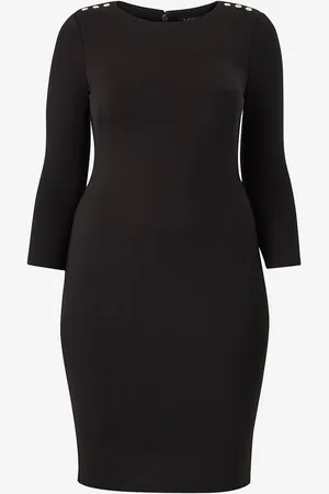 Ralph Lauren Mekko Modern Ponte-dress W/ Trim