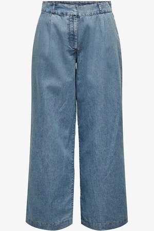 JDY Housut Trixie MW Wide Chambray Pant Wvn