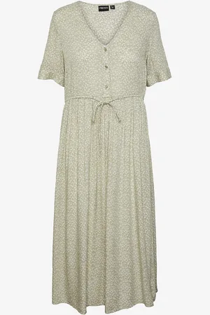 Pieces® Mekko pcTala SS String Tie Midi Dress