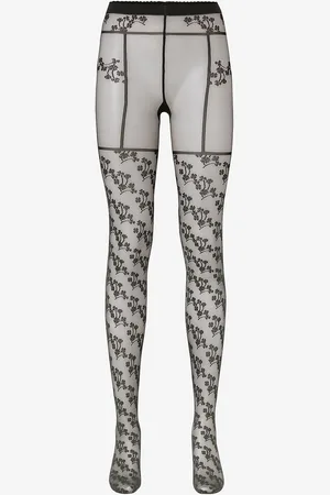 Wolford Sukkahousut Floral Suspender Tights 20 den