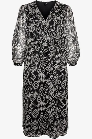 VERO MODA Mekko vmcGema Gil L/S 7/8 Dress Wvn Curve