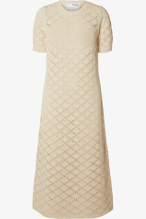SELECTED Neulemekko slfVinna SS Long Knit Dress