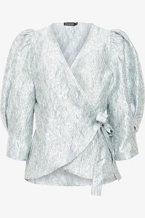 Soaked in Luxury Kietaisupusero slKeeka Wrap Blouse LS