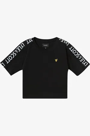 Lyle & Scott T-paita Tape Shoulder Boxy SS W/B Length Tee