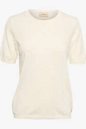 Cream Paita crHanne Knit Pullover