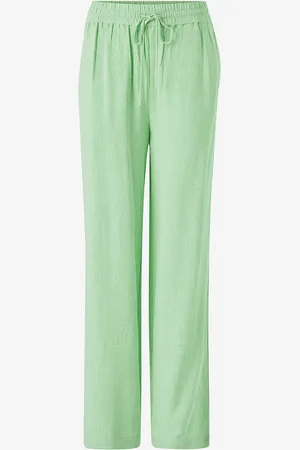 SELECTED Housut slfViva-Gulia HW Long Linen Pant