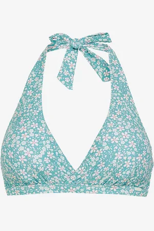 Abecita Bikini-rintaliivit Maui Halterneck Bikini bra Black Printed