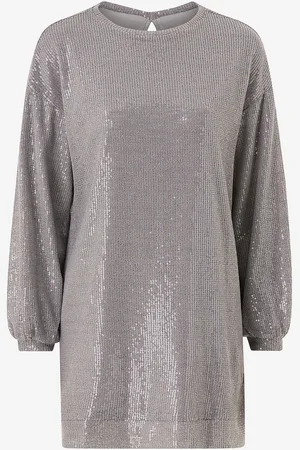 Pieces® Paljettimekko pcFawn LS Sweat Dress