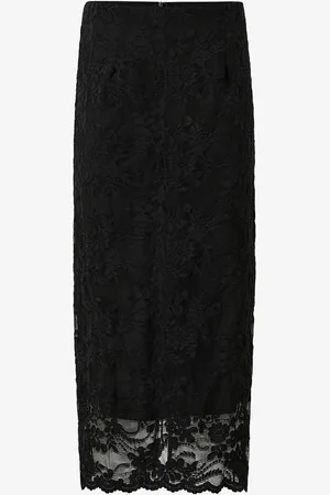 VILA Pitsihame viLorna Lace Midi Skirt
