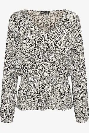 Soaked in Luxury Pusero slZaya Drawstring Blouse