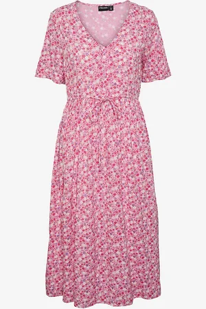 Pieces® Mekko pcTala SS String Tie Midi Dress