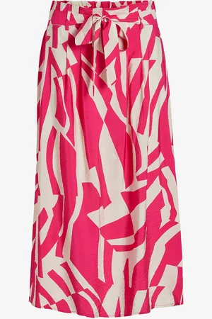 VILA Hame viDogma Uma RW Paperbag Midi Skirt
