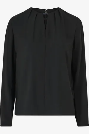 Calvin Klein Pusero Metal Bar Long Sleeve Blouse