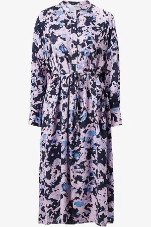 SELECTED Mekko slfAronia LS Midi Aop Shirt Dress B