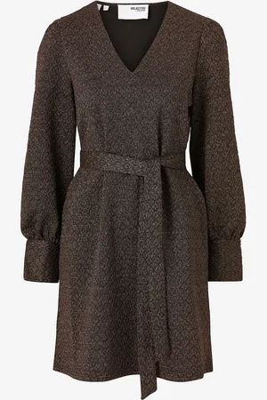 SELECTED Mekko slfAgnethe Glitter Short Jaquard Dress