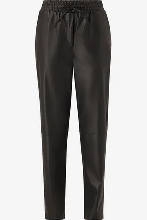 Pieces® Housut pcSelma HW PU Tapered Pant