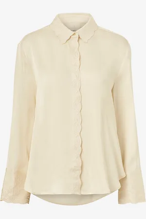 By Malina Paita Naomi Embroidery Detailed Shirt