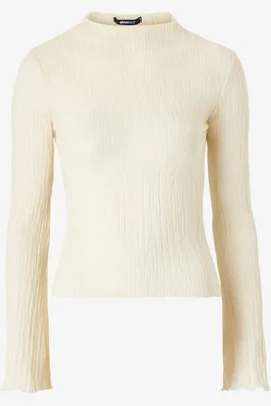 Gina Tricot Toppi Plisse Flae Sleeve Top