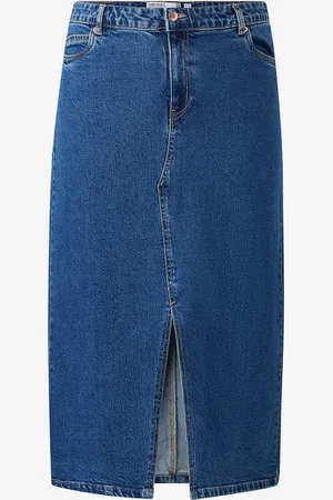 VERO MODA Farkkuhame vmCveri HR Calf Denim Skirt GA Cur