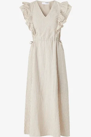 SELECTED Mekko slfHillie SS Striped Ankle Linen