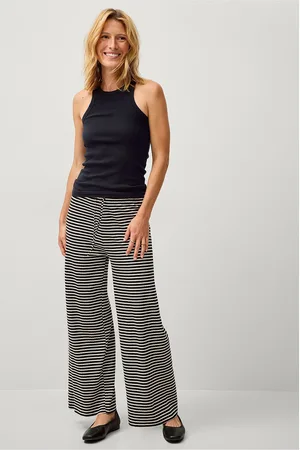 Gina Tricot Housut Soft Striped Trousers