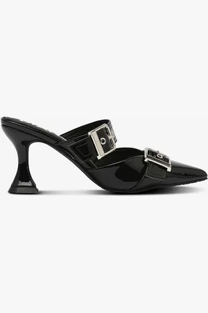 Bianco Korolliset sandaalit biaGlam Mule Double Buckle Patent PU