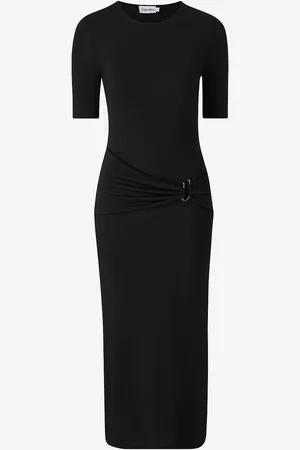 Calvin Klein Mekko Jersey Metal Midi Dress SS