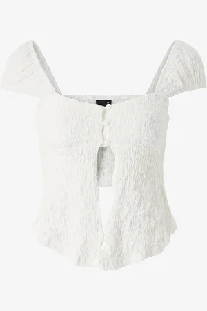 Gina Tricot Toppi Structure Button Top
