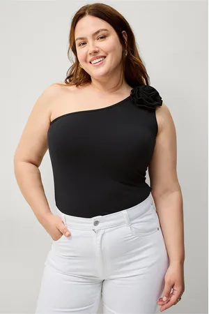 Zizzi Toppi blAngela One Shoulder Top