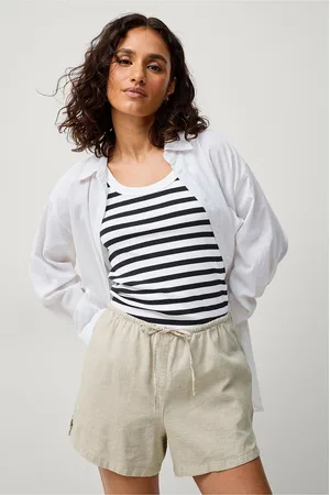 Gina Tricot Pellavashortsit Relaxed Linen Blend