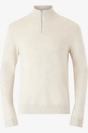 Lindbergh Villapaita Half Zip Melange Knit