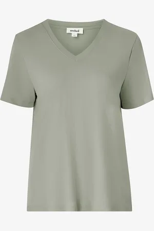 Soaked in Luxury Toppi slColumbine Loose Fit V-Neck SS