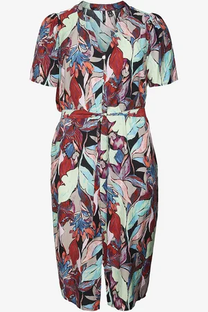 VERO MODA Mekko vmcGaja Palma SS Calf Dress Wvn GA