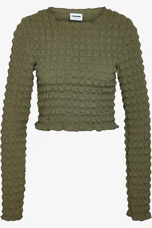 Noisy May Toppi nmZahara L/S O-neck Top Wvn Curve