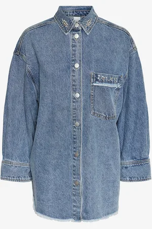 Y.A.S Päällyspaita yasDaisy 7/8 Denim Shacket S