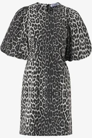 Co`Couture Mekko LeoCC Crop Puff Dress