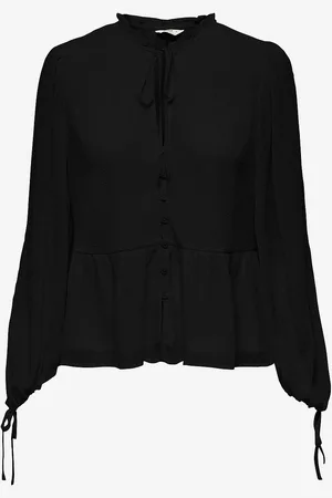 ONLY Pusero onlSiff L/S Tie Button Top EX Ptm