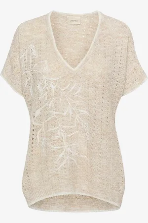 Cream Toppi crSolva Knit Blouse
