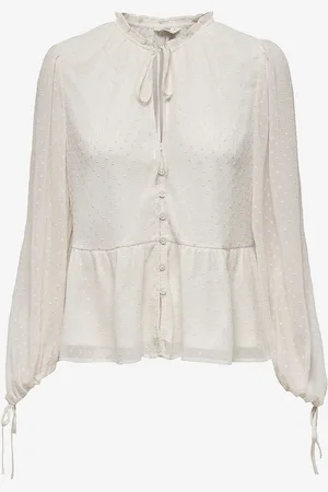 ONLY Pusero onlSiff L/S Tie Button Top EX Ptm