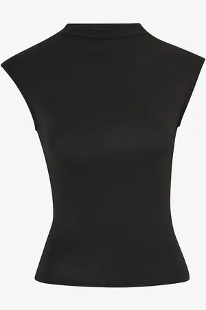 Gina Tricot Toppi Soft Touch Funnel Neck Top