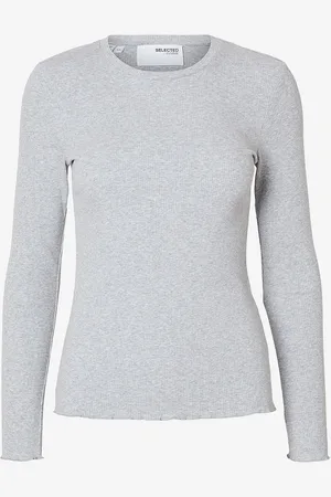 SELECTED Pusero slf Anna LS Crew Neck Tee