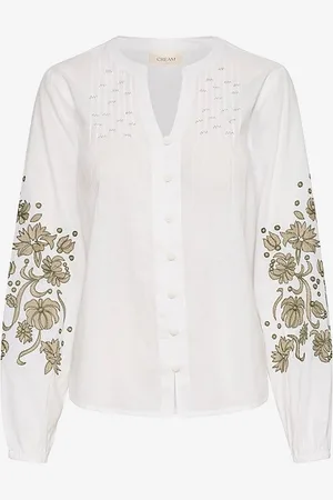 Cream Pusero crBrodie Blouse