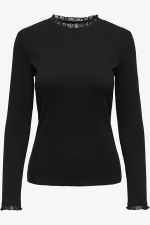 ONLY Toppi onlLeslie L/S Lace Mix Top Jrs