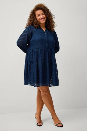 Zizzi Mekko vHut L/S Abk Dress