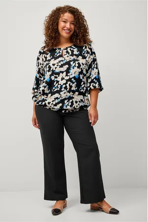 Zizzi Toppi vBella 3/4 Smock Blouse