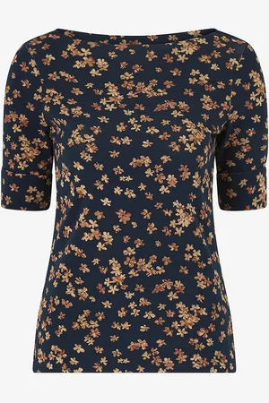 Ralph Lauren Toppi Rfnd Strtch 1x1 Rib-elb Slv BT NK Top