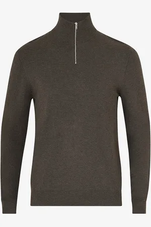 Lindbergh Villapaita Half Zip Melange Knit