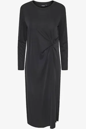 Pieces® Mekko pcAnora LS Midi Knot Dress BC