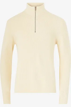 Lindbergh Paita Half Zip Rib Knit